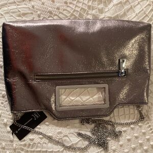 INC International Concepts Shimmering Silver Wristlet